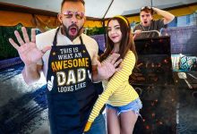 [FamilyStrokes] Serena Hill – “I’ll Drain Your Cock Before the BBQ” Serena Gets Marinated In Daddy’s White Sauce